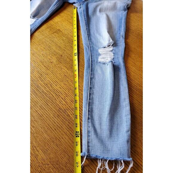 L'AGENCE Jeans 25 Womens High Rise Destroyed El Matador Raw Hems Distressed - Picture 10 of 12